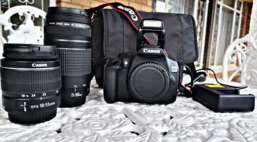 ***Mint Condition Canon EOS 1300D DIGITAL SLR CAMERA BUNDLE X 2 Lenses***
