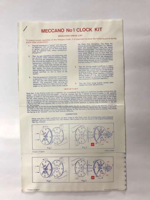 Meccano Clock Kit 1