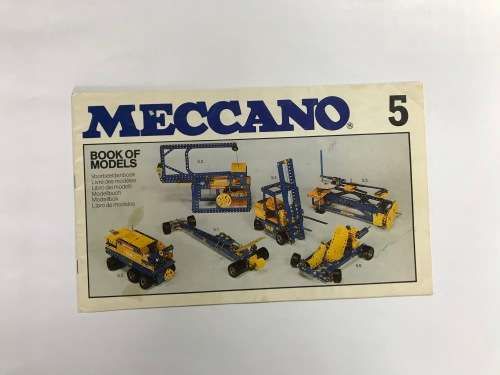 Meccano Set 5 In Dark Blue and Yellow