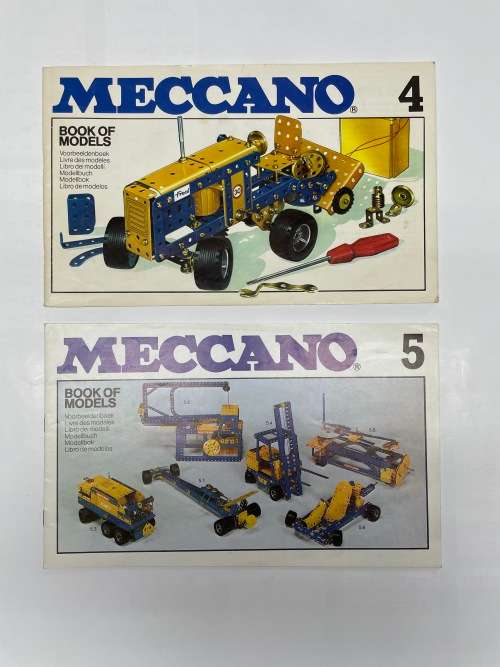 Meccano Set 5 Dark Blue And Yellow 1978