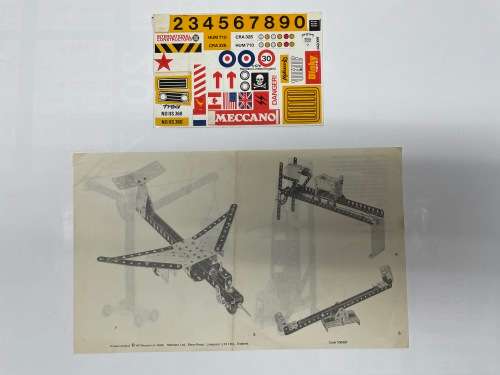 Meccano Set 5 Dark Blue And Yellow 1978