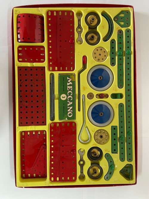 Meccano Set 3 Red And Green