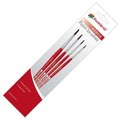 Evoco Natural Hair Brush Pack #0/2/4/6