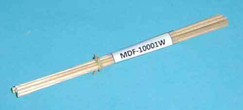 Wood - Pine - Dowels Dia 2.2mm x Length 148mm (10 pieces) By MDF Models.