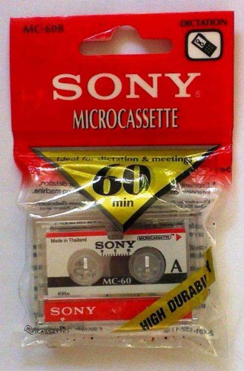 Micro Cassette - 60 Min By Sony.