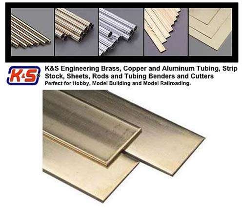 6.35mm x 0.406mm Brass Strips.