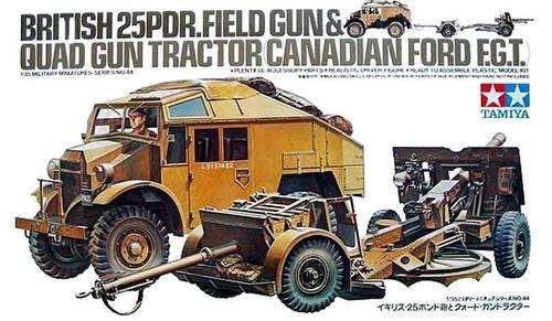 British 25 Pdr Field Gun & Quad Gun Tractor (Canadian Ford F.G.T)