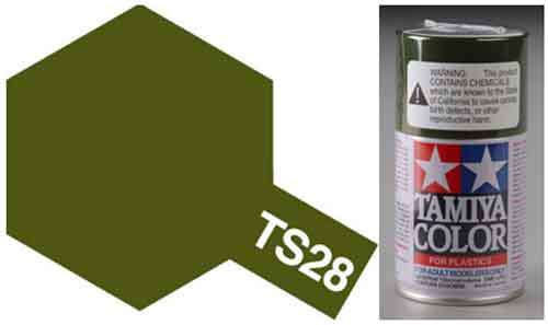 TS-28 Olive Drab 2 - Matt - Synthetic Lacquer Paint