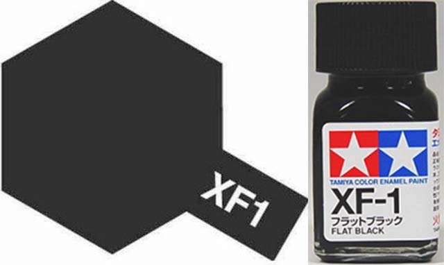 XF-1 Flat Black - Enamel Paint