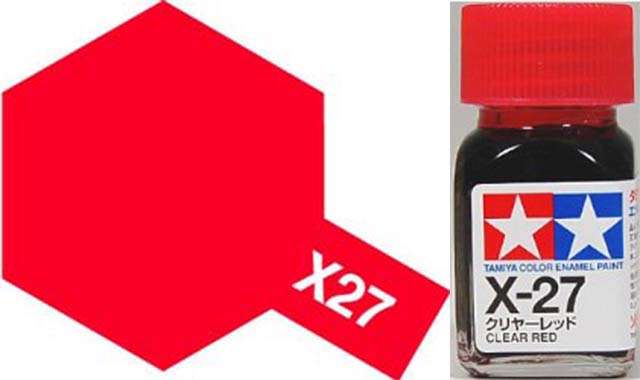 X-27 Clear Red Gloss Enamel Paint