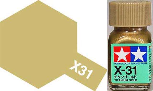 X-31 Titanium Gold Gloss Enamel Paint