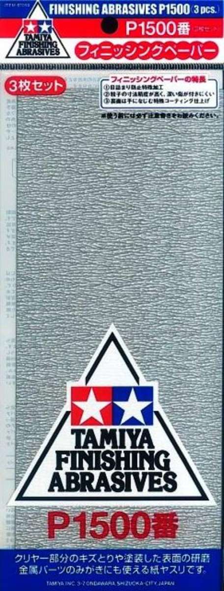 Finishing Abrasives P1500 (3 Sheets)