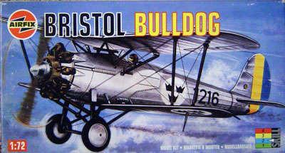 Bristol Bulldog - Scale 1/72 by Airfix.