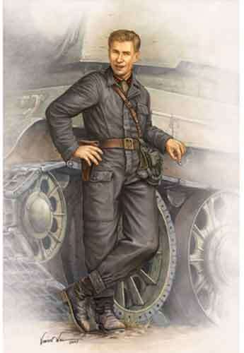 WWII Soviet Army Tank Crewman in 1942 - Scale 1/16 By Trumpeter.