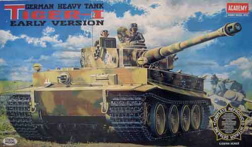 German Tiger I Early Version Scale 1/35 By  Academy.