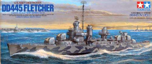 U.S.S. Navy Destroyer DD445 Fletcher - Scale 1/350 by Tamiya.