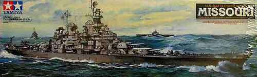 U.S.S. Missouri Battleship (with Stand and Nameplate).