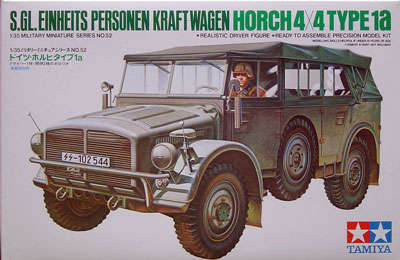 German Horch Type 1A - Scale 1/35 By Tamiya.