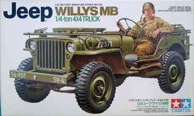 U.S. Jeep Willy's MB Ton Truck - Scale 1/35 by Tamiya.