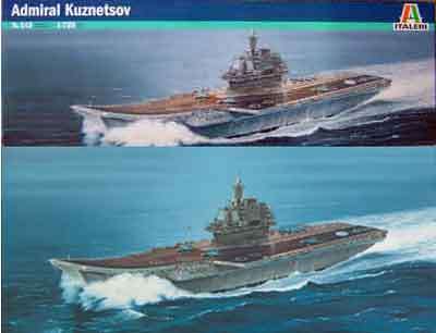 Admiral Kuzenstow (Soviet Aircraft Carrier) - Scale 1/720 by Italeri.