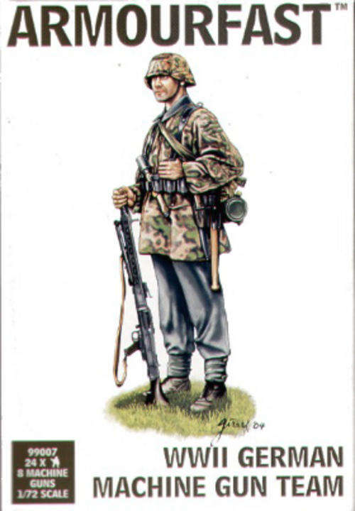 WWII Late German Machine Gun Team - 24 figures - Scale 1/72 By HAT Industrie.