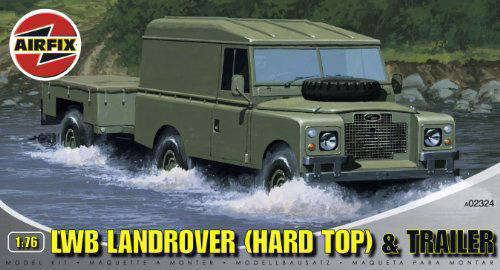 LWB Land Rover (Hard Top) & Trailer.