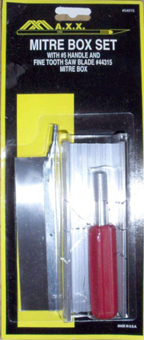 Mitre Box With #5 Handle & #44315 Saw Blades By Maxx.
