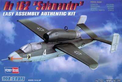 He 162 Salamander - Scale 1/72 By Hobby Boss Model.