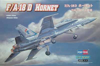 US F/A-18D " Hornet " Fighter - Scale 1/72 By Hobby Boss Model.
