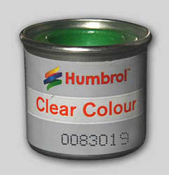 Green - Clear Enamel Paint - 14ml Tinlet By Humbrol.
