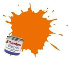 Orange - Gloss Enamel paint - 14ml Tinlet By Humbrol.