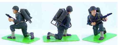 U.S. Army Infantry WWII Figure No. 3 - Scale 1/35 By 3 Track Models.