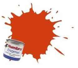Orange Lining - Matt Enamel Paint - 14ml Tinlet By Humbrol.