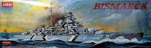 German Battleship Bismarck (MTR) 1941 - Scale 1/350 By Academy.