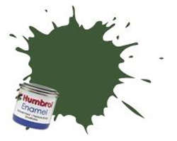Army Green - Matt Enamel Paint - 14ml Tinlet By Humbrol.