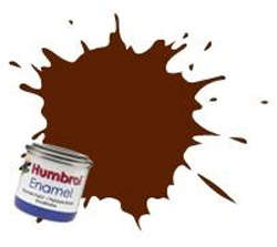 Brown - Enamel Paint - 14ml Tinlet By Humbrol.