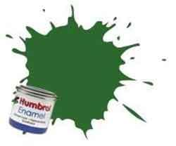 Mid Green - Satin Enamel Paint - 14ml Tinlet By Humbrol.