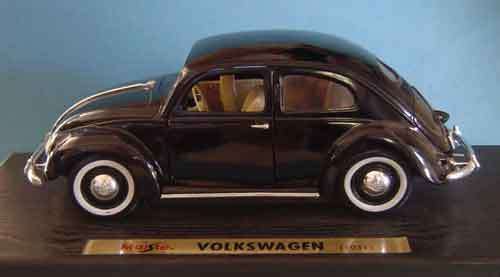 Volkswagen Beetle 1951 with Split Rear Window (Black) - No Box.