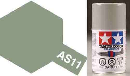 AS-11 Medium Sea Grey  Enamel Paint - 100ml Spray Paint Can By Tamiya.