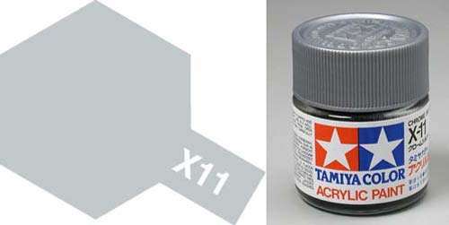 X-11 Chrome Silver Acrylic Paint.