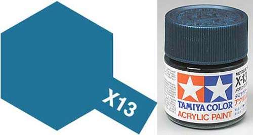 X-13 Metalic Blue Acrylic Paint 23ml by Tamiya.