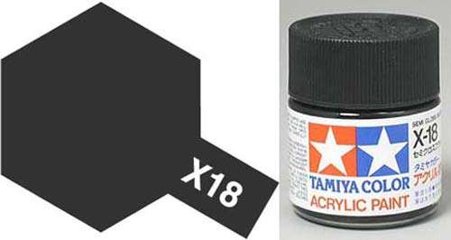 X-18 Semi - Gloss - Black Acrylic.