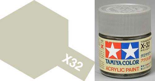 X-32 Titanium Silver - Gloss - Acrylic Paint.