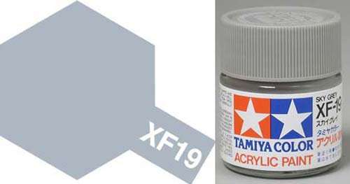 XF-19 Sky Grey - Matt - Acrylic Paint - 23ml By Tamiya.