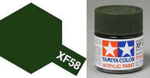 XF-58 Olive Green - Matt - Acrylic Paint.