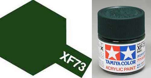 XF-73 JGSDF Dark Green - Matt - Mini Acrylic Paint - 10ml By Tamiya.