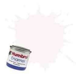 White - Gloss Enamel Paint - 14ml Tinlet By Humbrol.