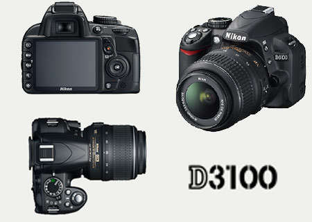 NIKON D3100 DSLR CAMERA 14.2 megapixels +  18-55mm MM PROFESSIONAL DSLR LENS KIT