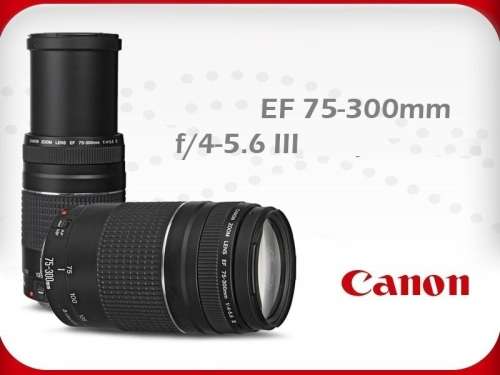 CANON EF 75-300MM 4-5.6 III TELEPHOTO ZOOM LENS for 350D 400D D1 450D 1000D 550D Canon DSLR Cameras