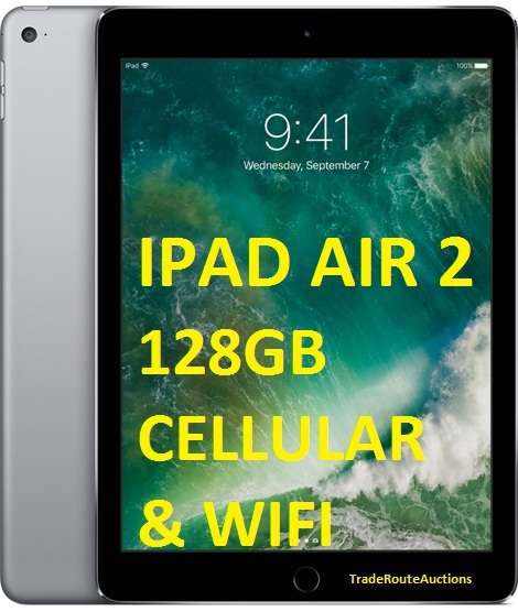 IPAD AIR 2 | MGWL2HC/A | 128GB | 4G CELLULAR & WiFi | SPACE GREY ** RETINA ** IPAD AIR2 **